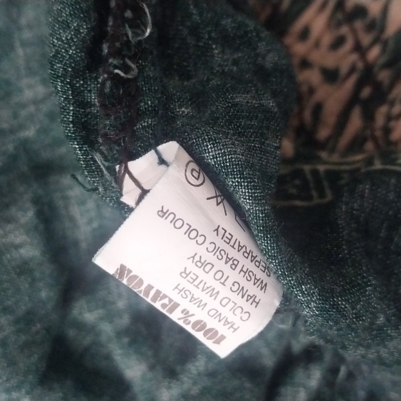 Jinova Parachute Boho Yoga Relaxed Pant Emerald Green Gangnam Style Pant - Picture 9 of 9